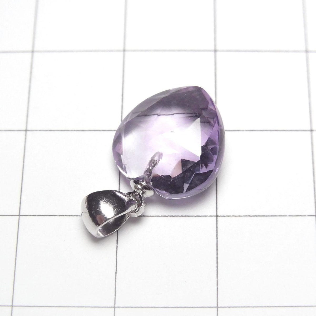 High Quality Amethyst AAA Heart cut 12x12mm Pendant Silver925 1pc