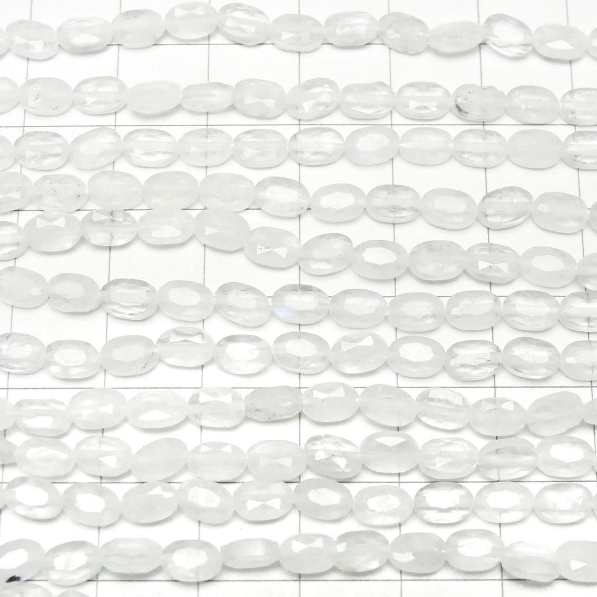 Royal Blue Moonstone AA+ Faceted Oval 6x4mm half or 1strand beads (approx. 14inch/34cm) High Quality!