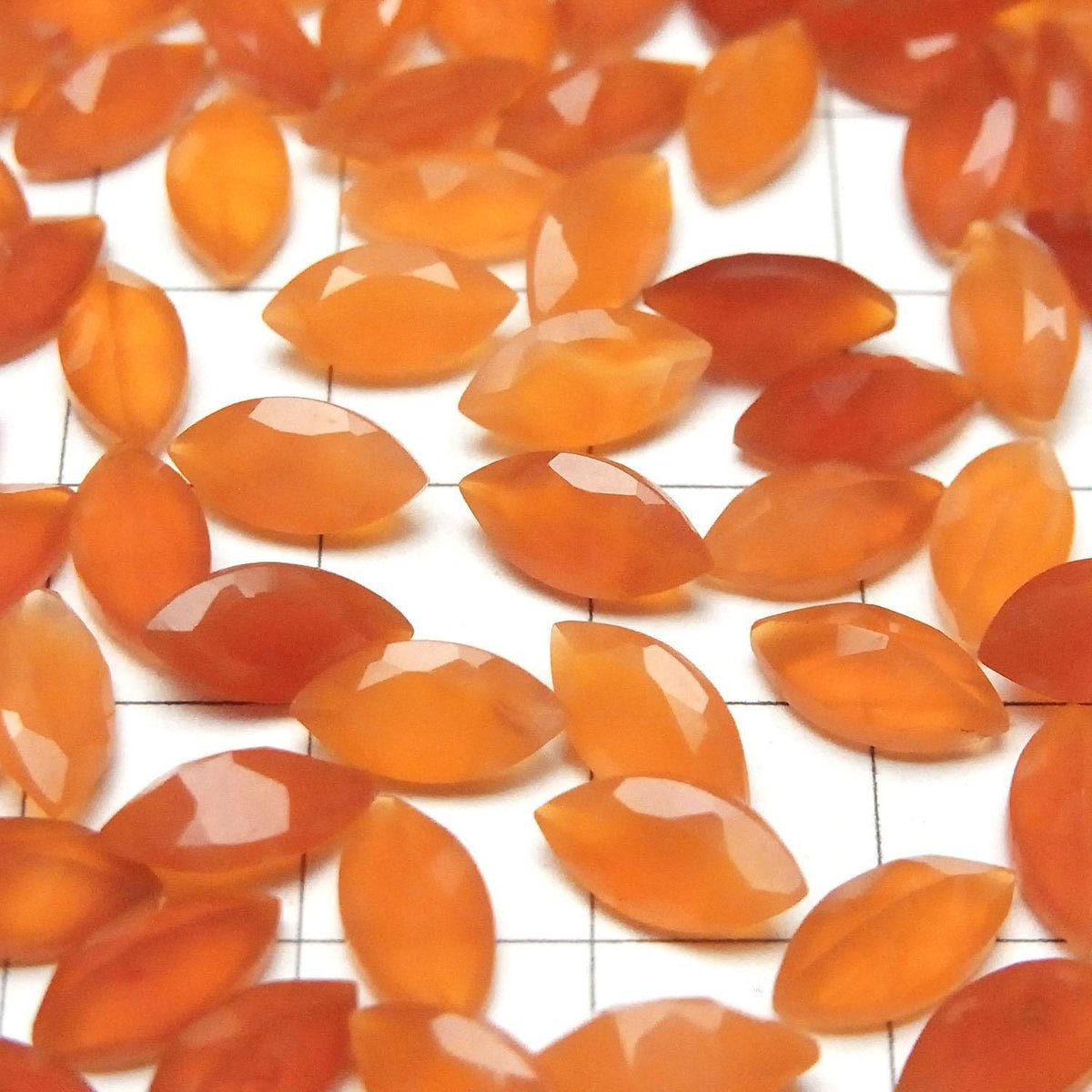 High Quality Carnelian AAA Loose stone Marquise Faceted 10x5mm 3pcs