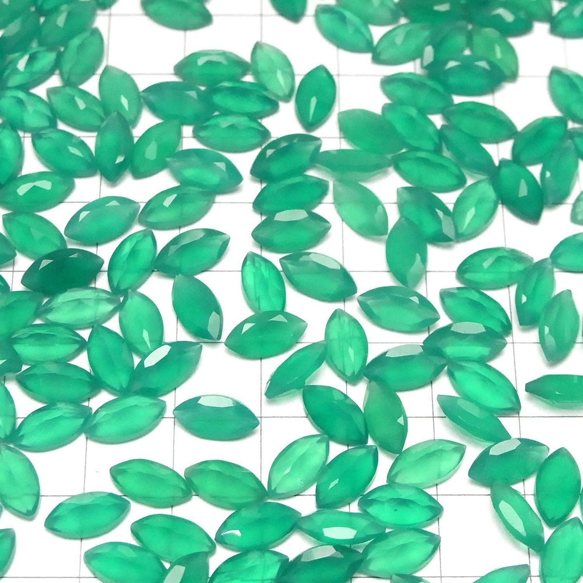 High Quality Green Onyx AAA Loose stone Marquise Faceted 10x5mm 5pcs