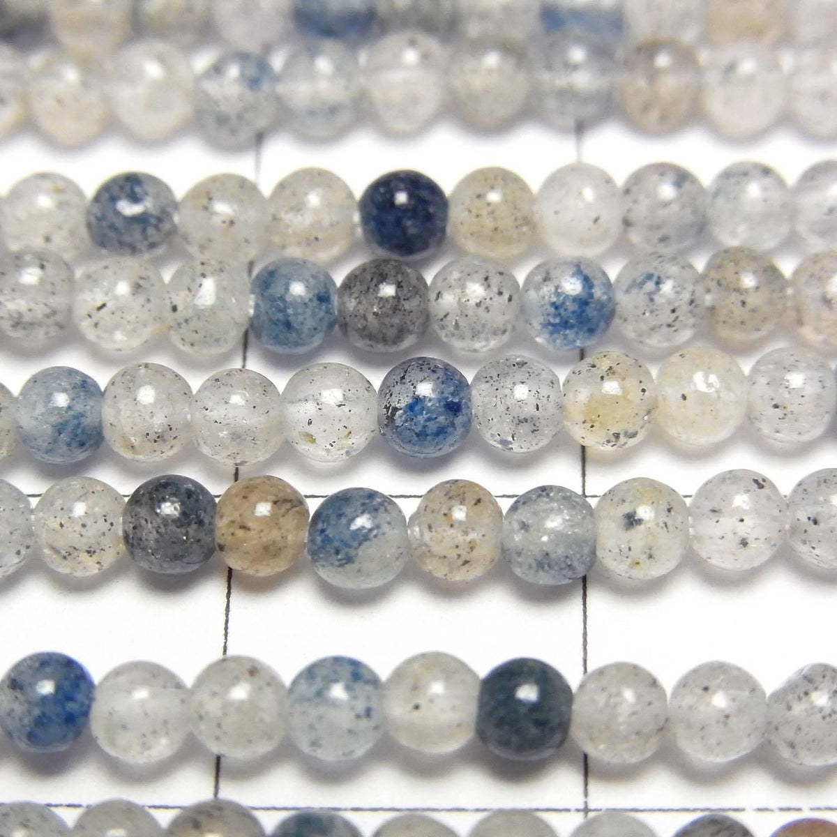 Lazurite in Quartz Small Size Round 3mm 1strand beads (approx. 15 inches/36 cm)