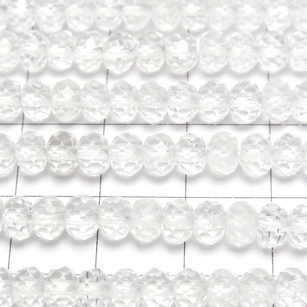 Crystal AAA- Faceted Button Rondelle 5x5x3.5mm half or 1strand beads (approx. 15inch/36cm) High Quality!