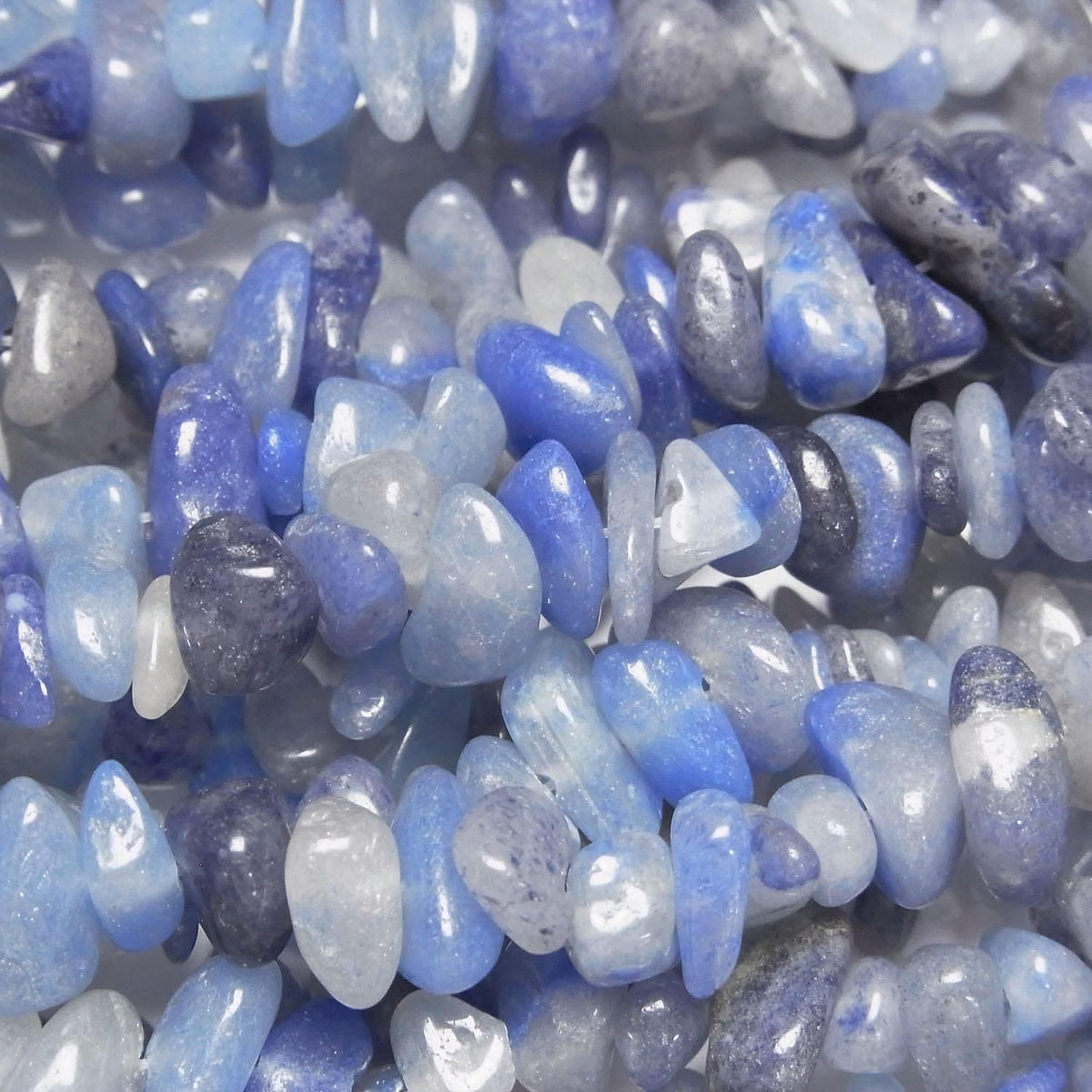 Blue Quartz Chips (Small Nugget) 1strand beads (approx. 30 inches/76 cm)
