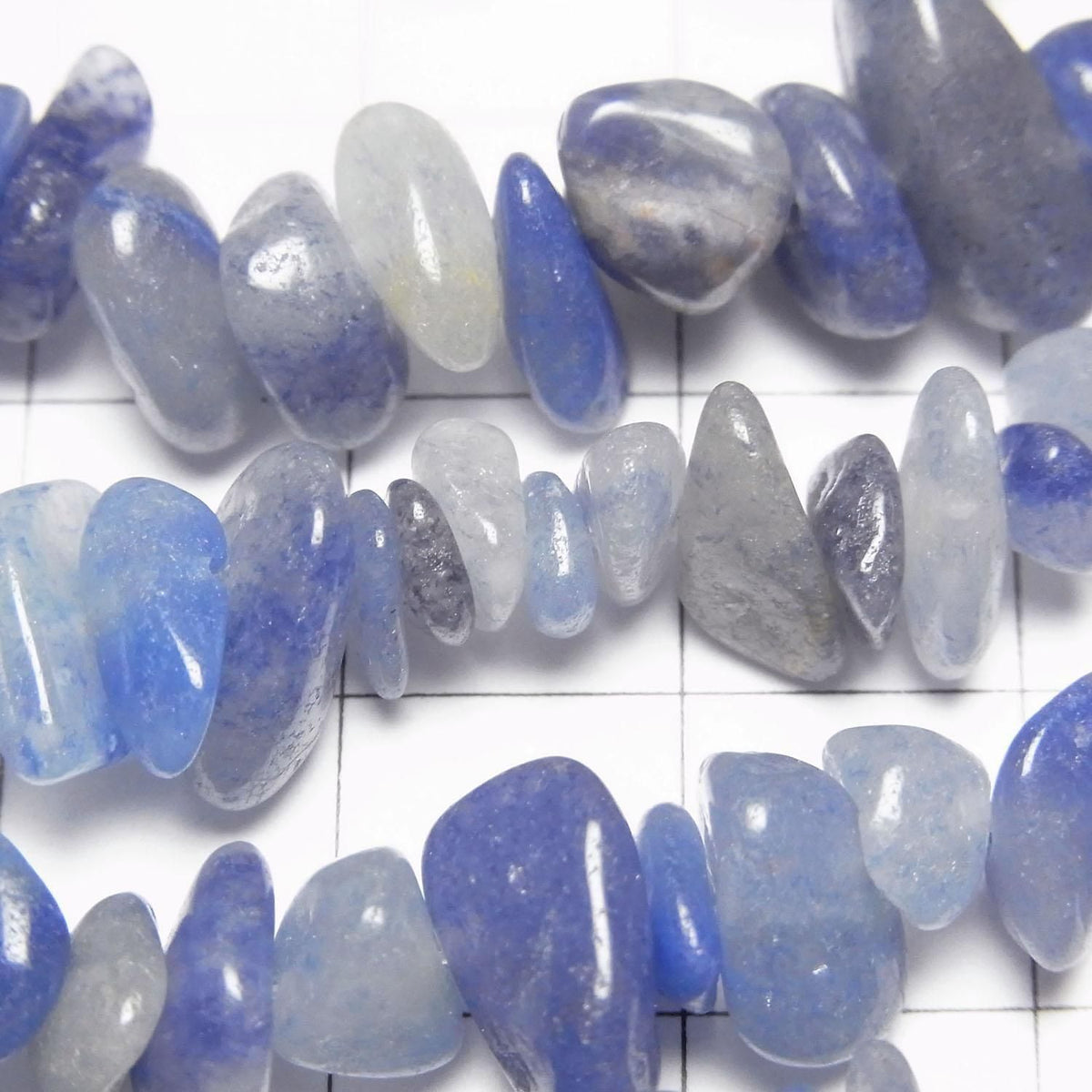 Blue Quartz Chips (Small Nugget) 1strand beads (approx. 30 inches/76 cm)