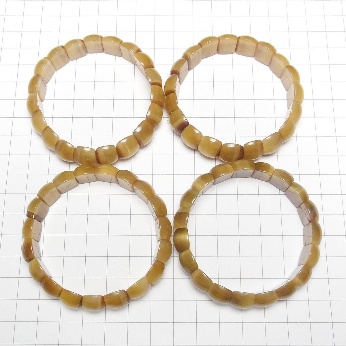 Golden Tiger's Eye AA++ 2-Hole Oval 14x10x6mm 1strand beads (Bangle Bracelet)