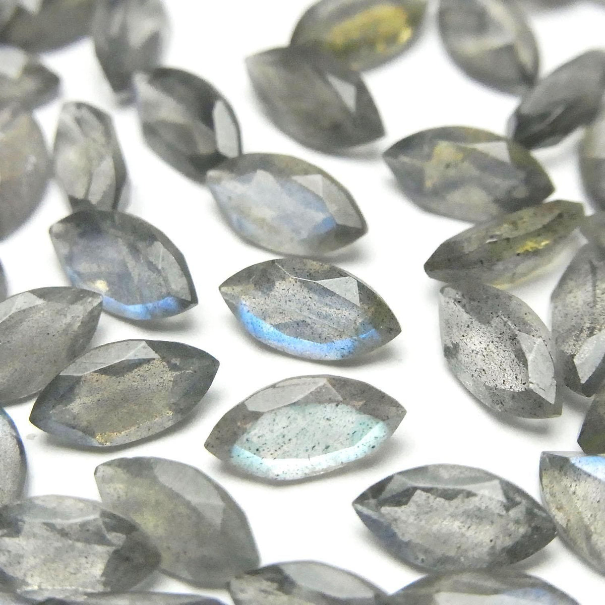 High Quality Blue Labradorite AAA Loose stone Marquise Faceted 10x5mm 3pcs