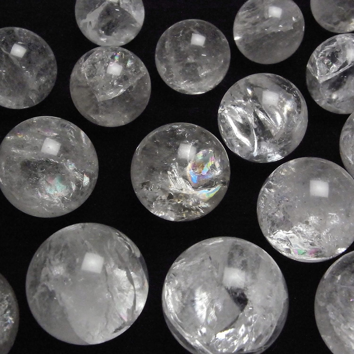 Iris Quartz (Rainbow Quartz) AA+ Sphere, Round 35mm-38mm 1pc