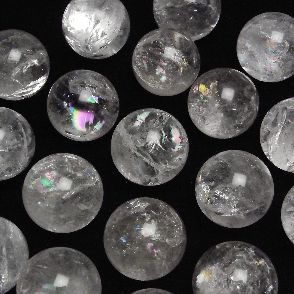 Iris Quartz (Rainbow Quartz) AA+ Sphere, Round 35mm-38mm 1pc
