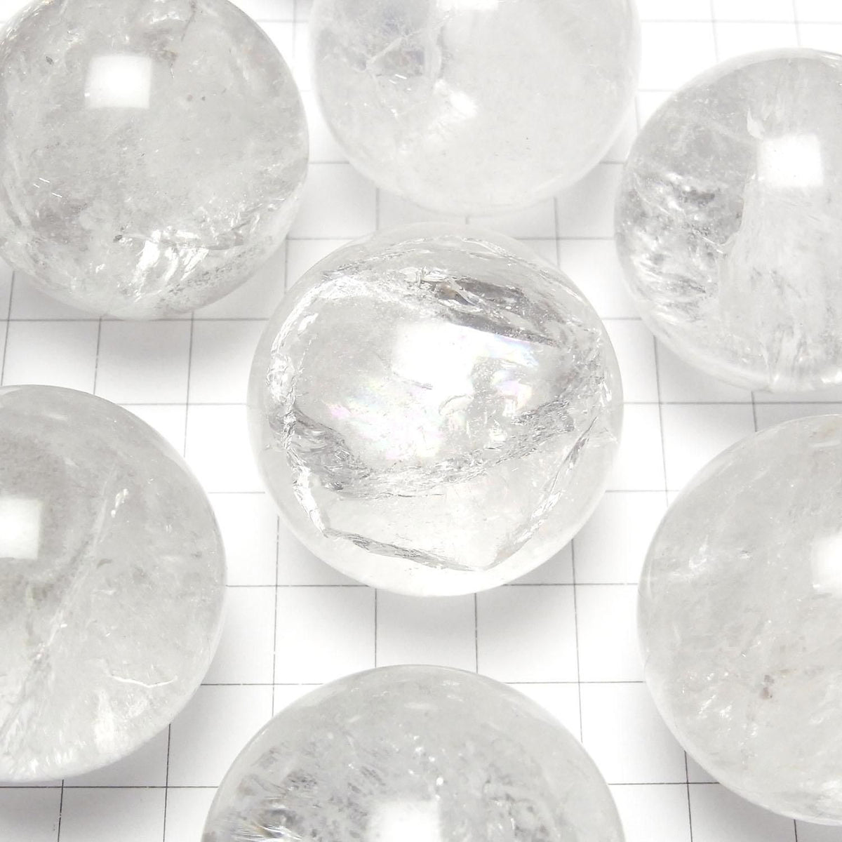 Iris Quartz (Rainbow Quartz) AA Sphere, Round 35mm-38mm 1pc