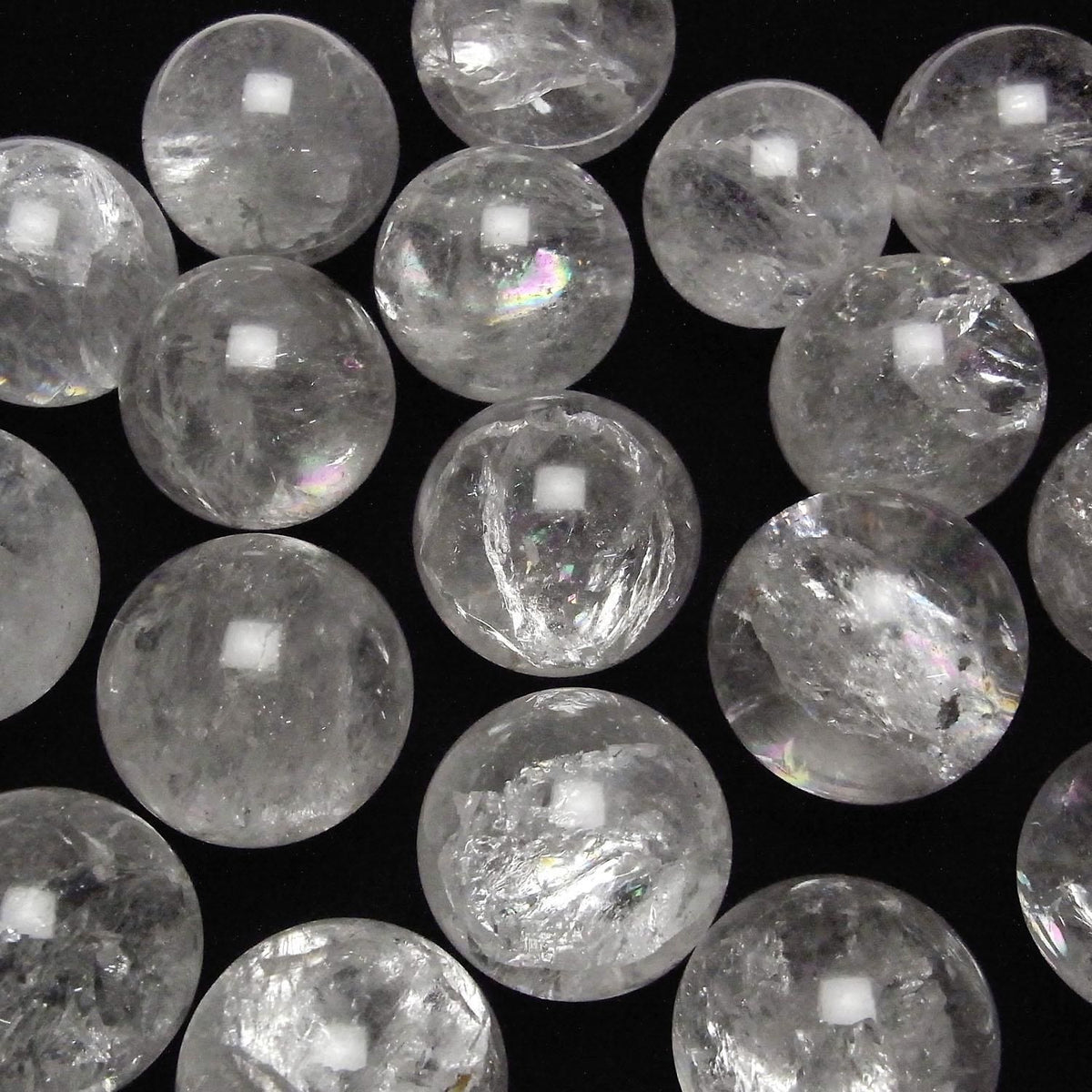 Iris Quartz (Rainbow Quartz) AA Sphere, Round 35mm-38mm 1pc