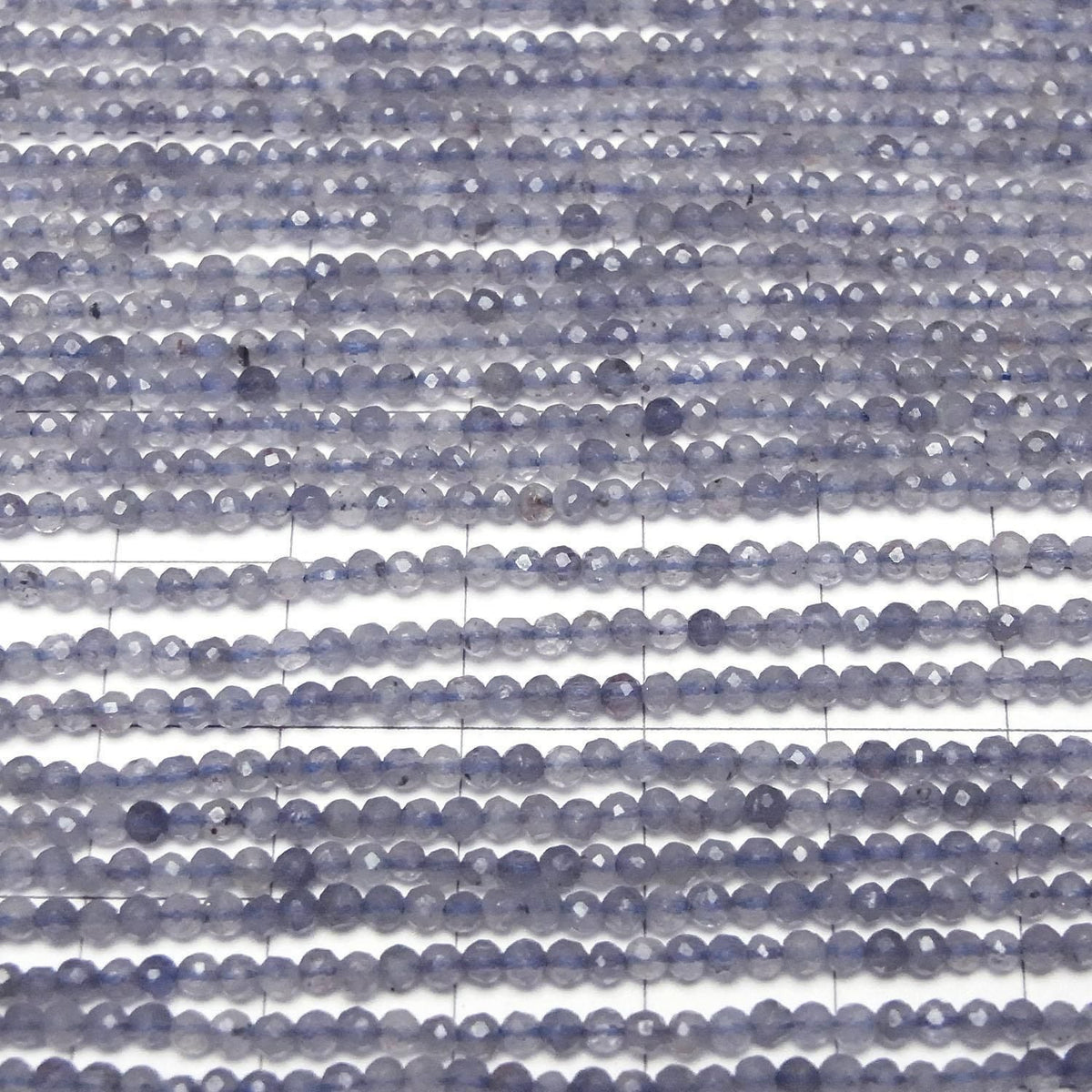 Iolite AA+ Faceted Round 2mm 1strand beads (aprx.15inch/36cm)High Quality!