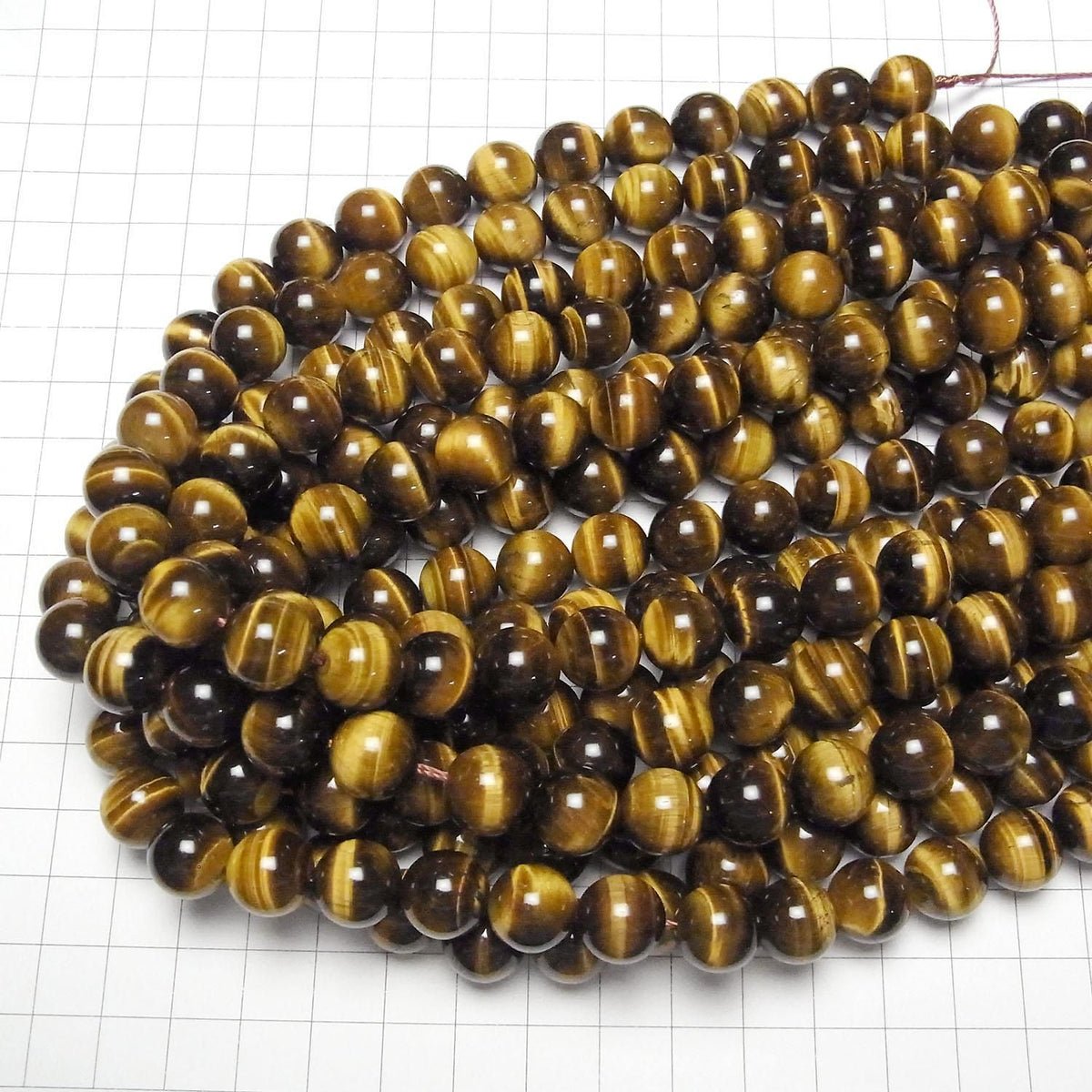 Yellow Tiger's Eye AAA- Round 12mm half or 1strand beads (approx. 15 inches/36 cm)