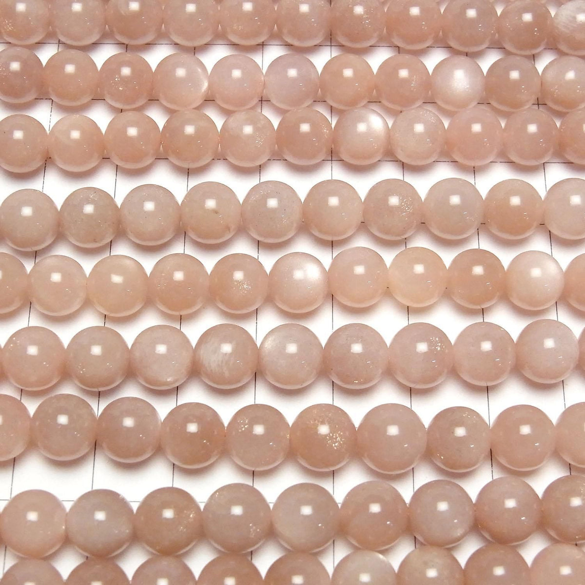 Orange Moonstone AAA- Round 8mm half or 1strand beads (approx. 15 inches/36 cm)