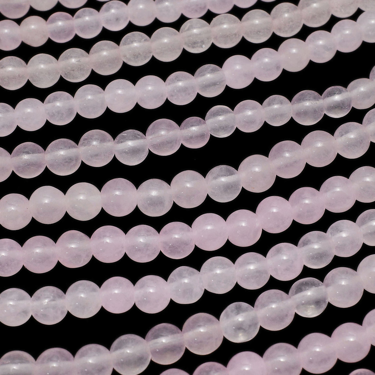 Pink Color Jade (Clear Type) Round 4mm 1strand beads (aprx.15inch / 37cm)