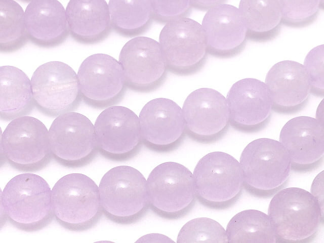 Light purple Jade Round 6mm 1strand beads (aprx.14inch / 35cm)