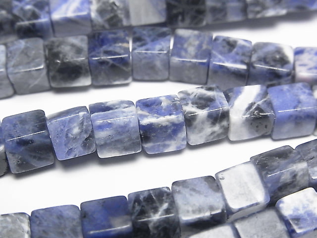 1strand $7.79! Sodalite AA+ Cube 6x6x6mm 1strand beads (aprx.15inch/37cm)