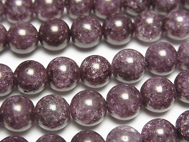1strand $7.79! Red color 2 Cracked Crystal Round 8mm 1strand beads (aprx.15inch / 37cm)