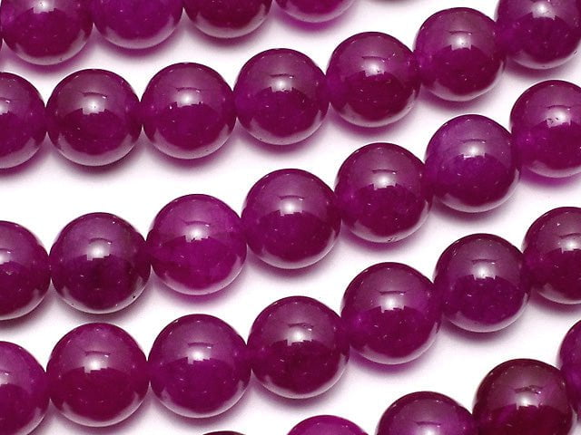 Wine red color Jade Round 8mm 1strand beads (aprx.14inch/35cm)