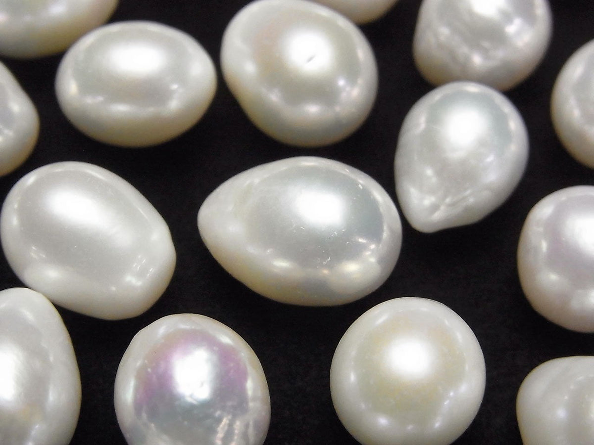 Fresh Water Pearl AA++ Loose Stone Drop - Potato 10-14mm White 3pcs