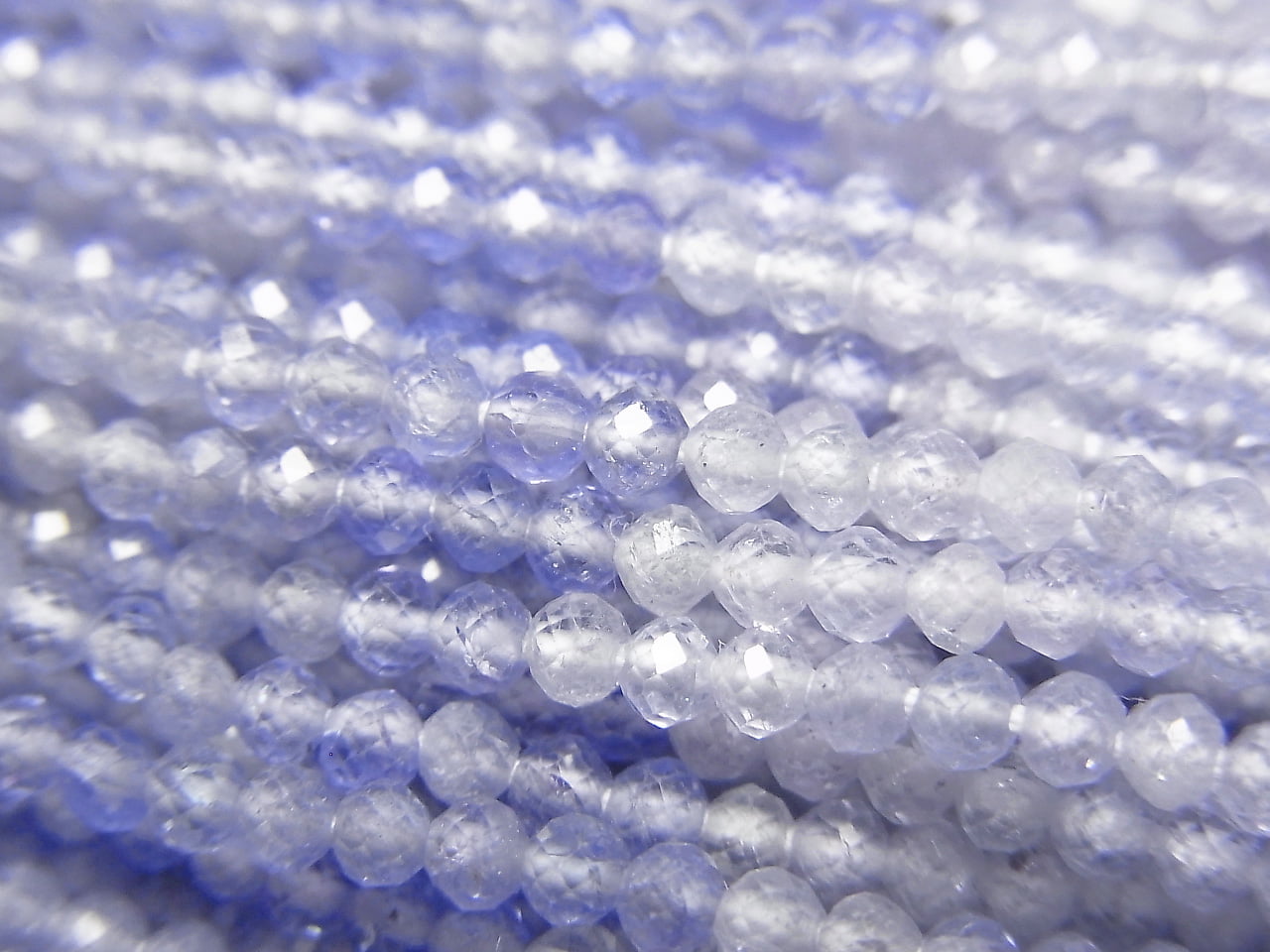 High Quality! Tanzanite AAA Semi-Faceted Round 2mm half or 1strand beads (aprx.12inch/30cm)