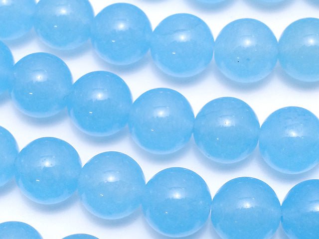 Blue Jade Round 10mm 1strand beads (aprx.15inch / 36cm)