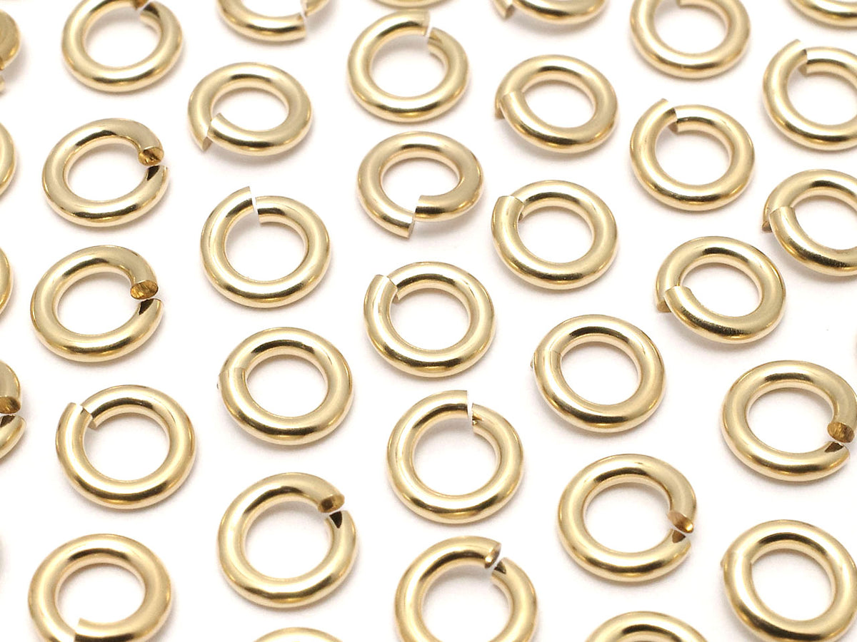 Choisissez votre taille ! Anneaux brisés 1,2 mm 14KGF (5 pièces)