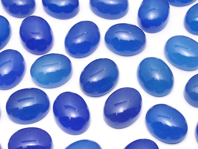 藍玉髓 AAA 橢圓蛋面 10x8mm 5顆