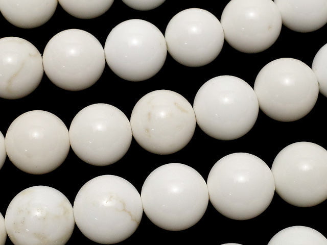 Magnesite Round 10mm 1strand beads (aprx.15inch/38cm)