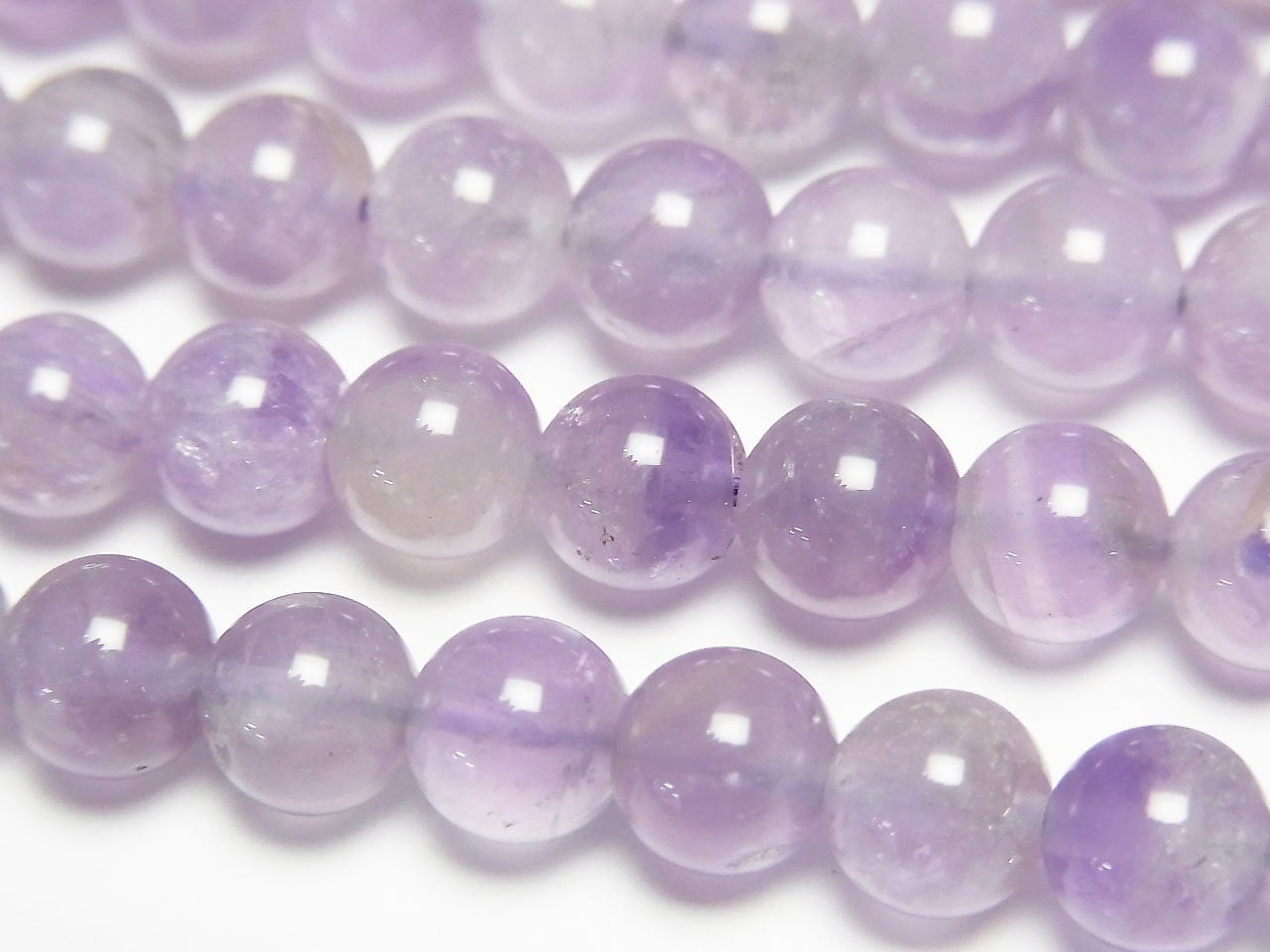 Light Color Amethyst AA Round 6mm 1strand beads (approx. 15 inches/36 cm)