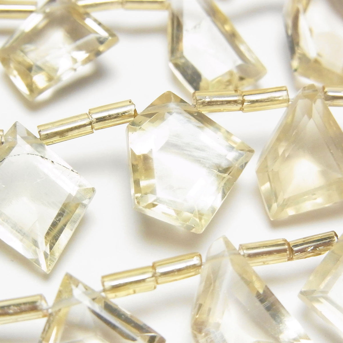 High Quality Scapolite AAA- fancy shape cut 1strand beads (13pcs )