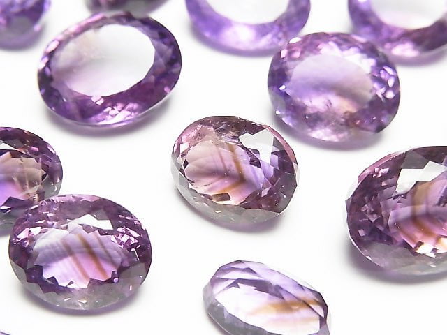 Hochwertiger Amethyst AA++ Oval Facettiert 3 Stück