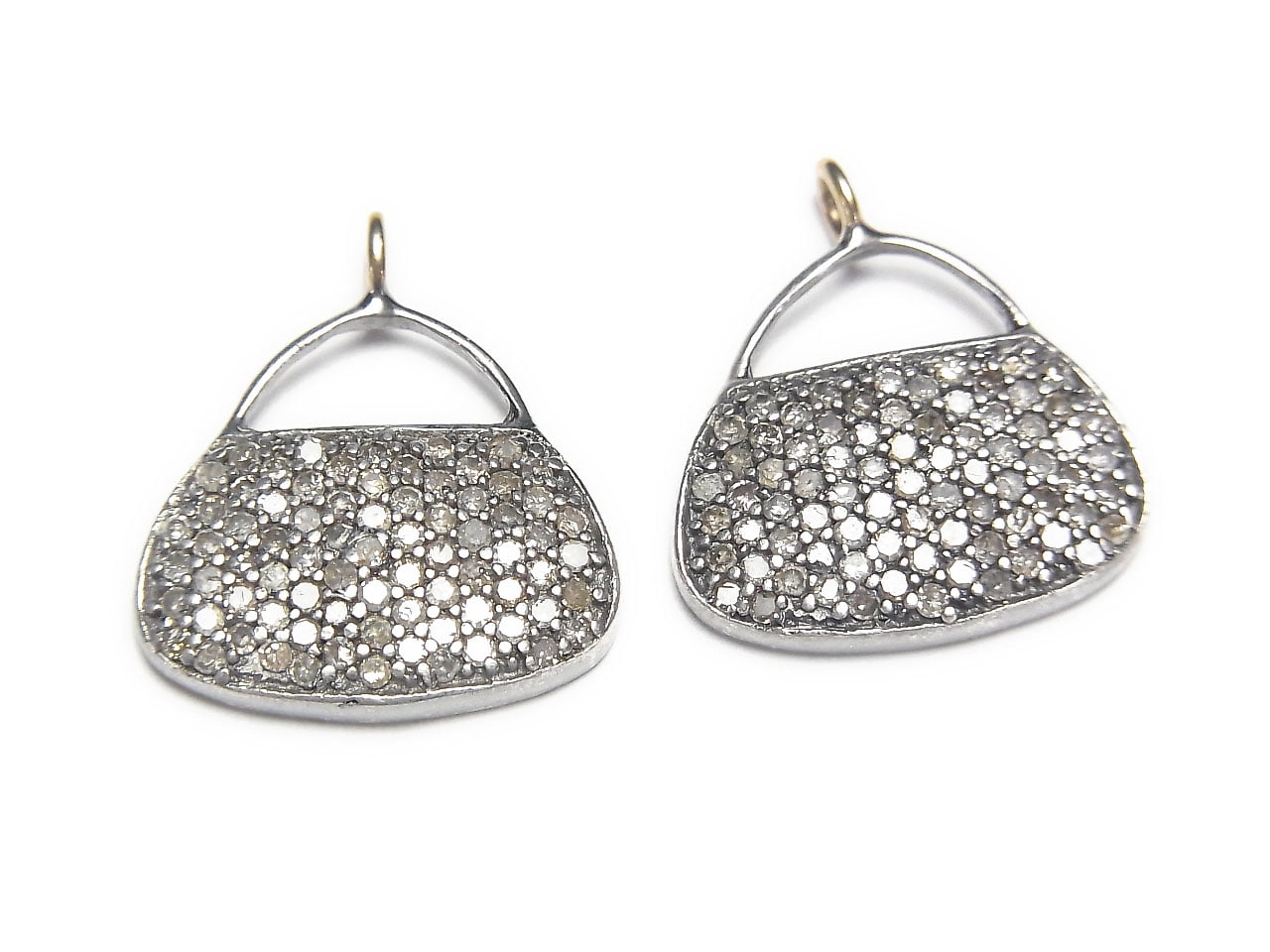 Diamond Handbag (Bag) Motif Charm 14x16x2 Silver925 1pc $79.99!