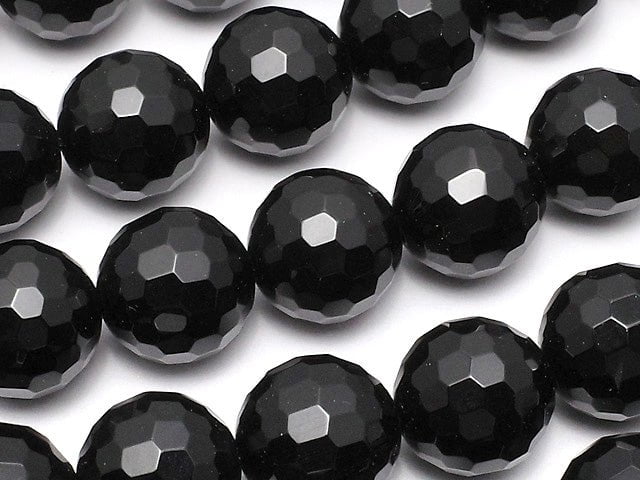 Onyx 128Faceted Round 12mm 1strand beads (aprx.15inch/38cm)