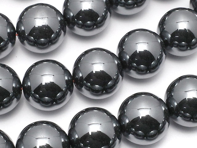 Hematite Round 12mm 1strand beads (aprx.15inch/38cm)