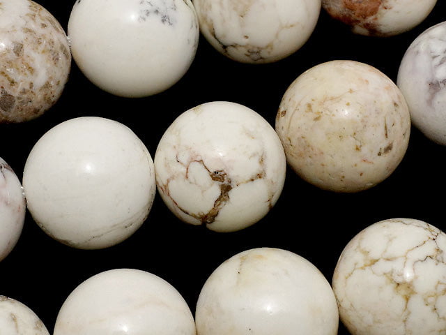 Magnesite Round 14mm 1strand beads (aprx.15inch/36cm)