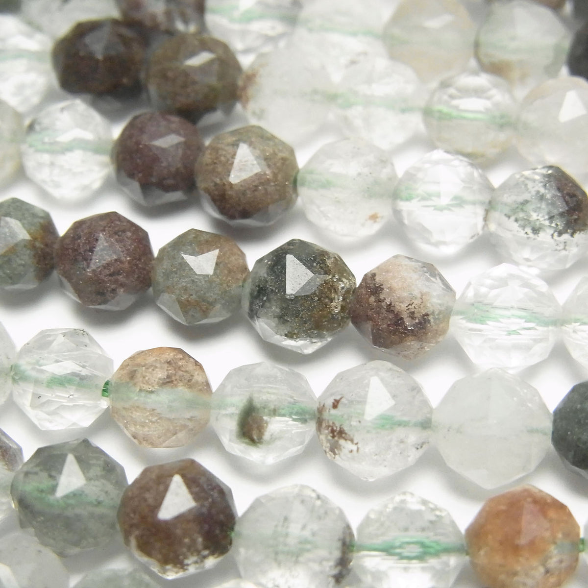 Garden Quartz AA++ Star Faceted Round 6mm 1strand beads (aprx.15inch / 36cm)