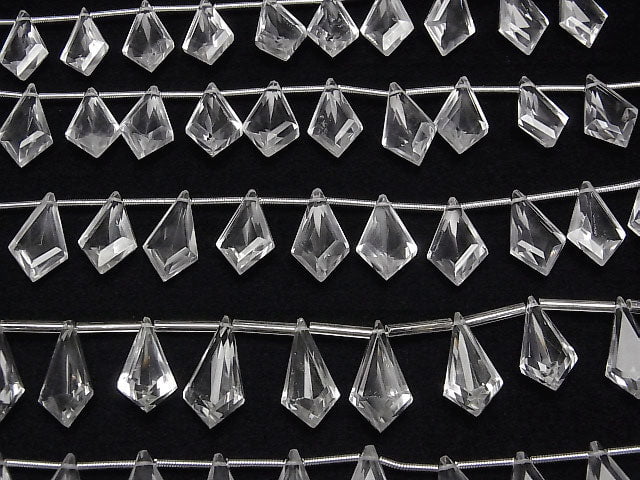 Hochwertiger Kristall AAA deformierter Diamant facettiert 17x10mm 1 Strang Perlen (10 Stück)