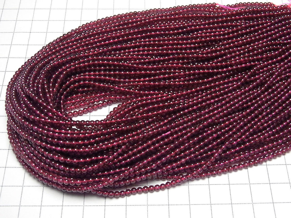 Granat AAA- Rund 3mm 1Strang Perlen (ca. 15 Zoll/38 cm)