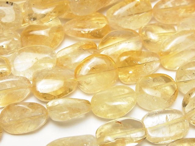 黃水晶 AA+ 碎石半串或 1 串珠子 (約 15 英吋/38 公分)