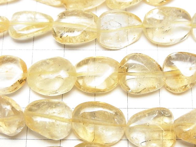 黃水晶 AA+ 碎石半串或 1 串珠子 (約 15 英吋/38 公分)