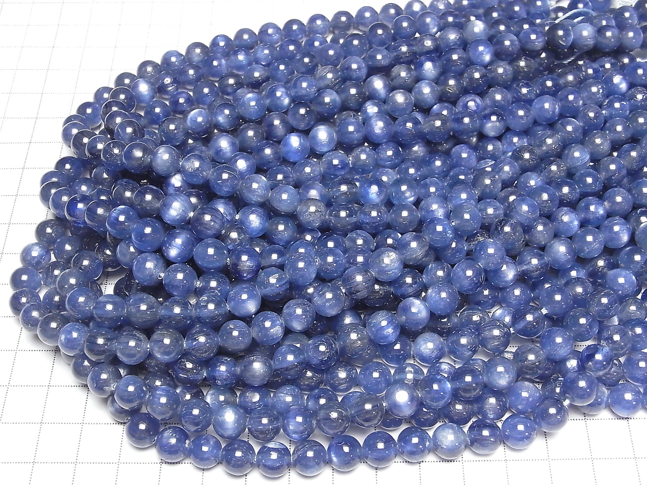 Top Qualität Kyanit AAA+ Runde 8mm 1/4 oder 1strang Perlen (ca. 15 Zoll / 38 cm)