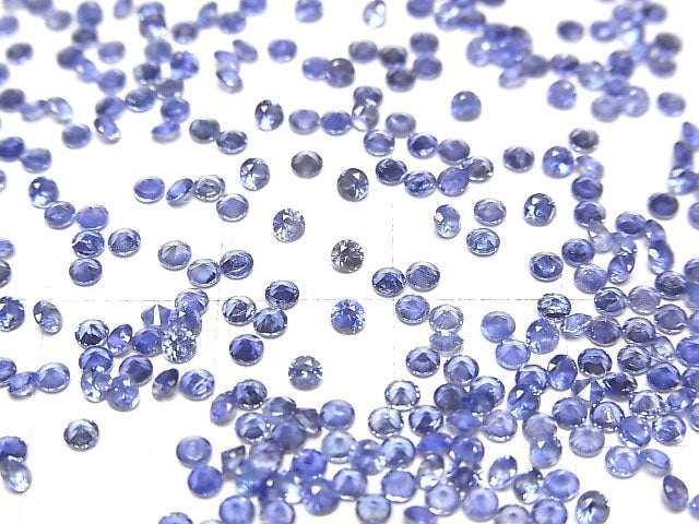 高品質藍寶石 AAA 裸石 圓刻面 2x2毫米 5顆