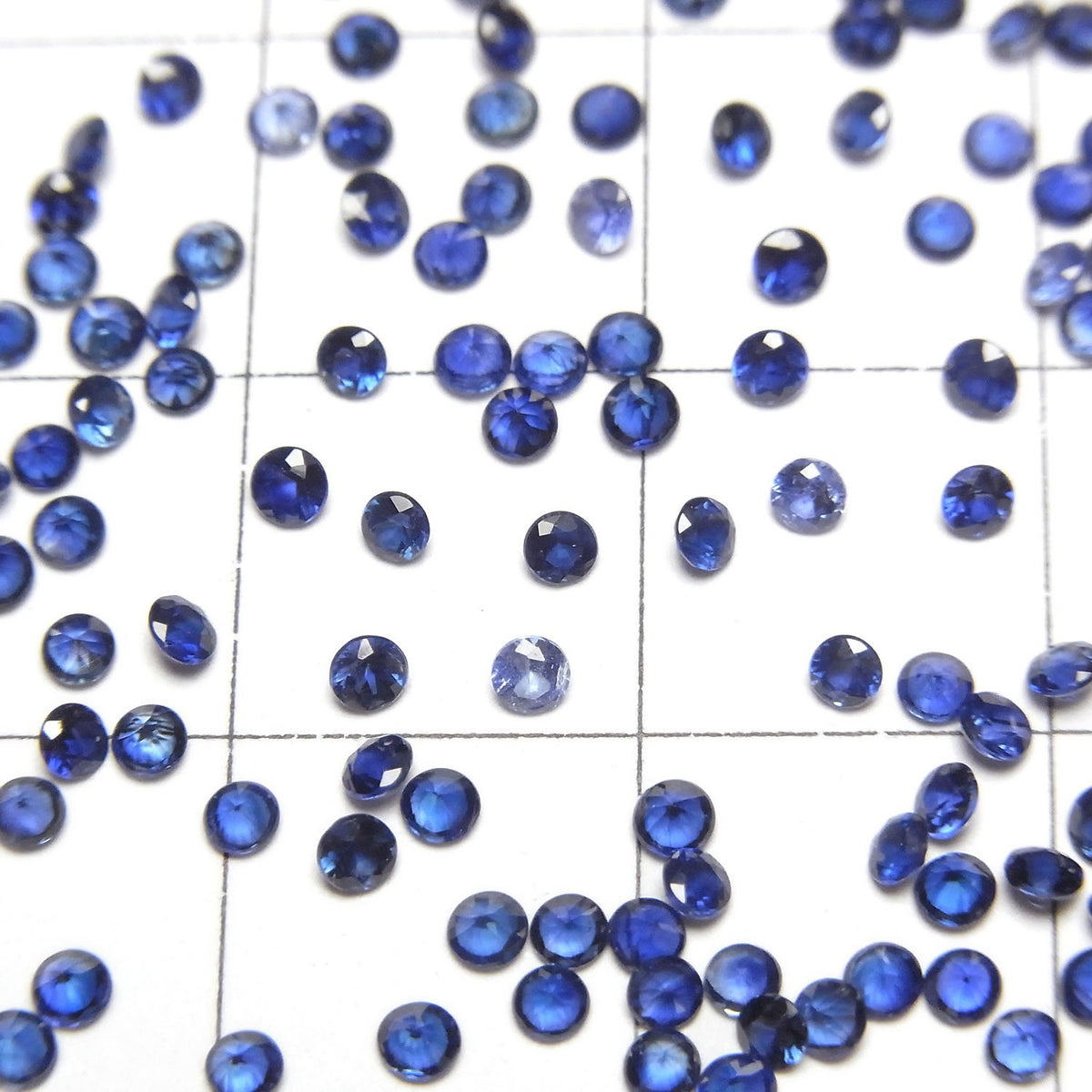 High Quality Sapphire AAA Loose stone Round Faceted 2x2mm 5pcs