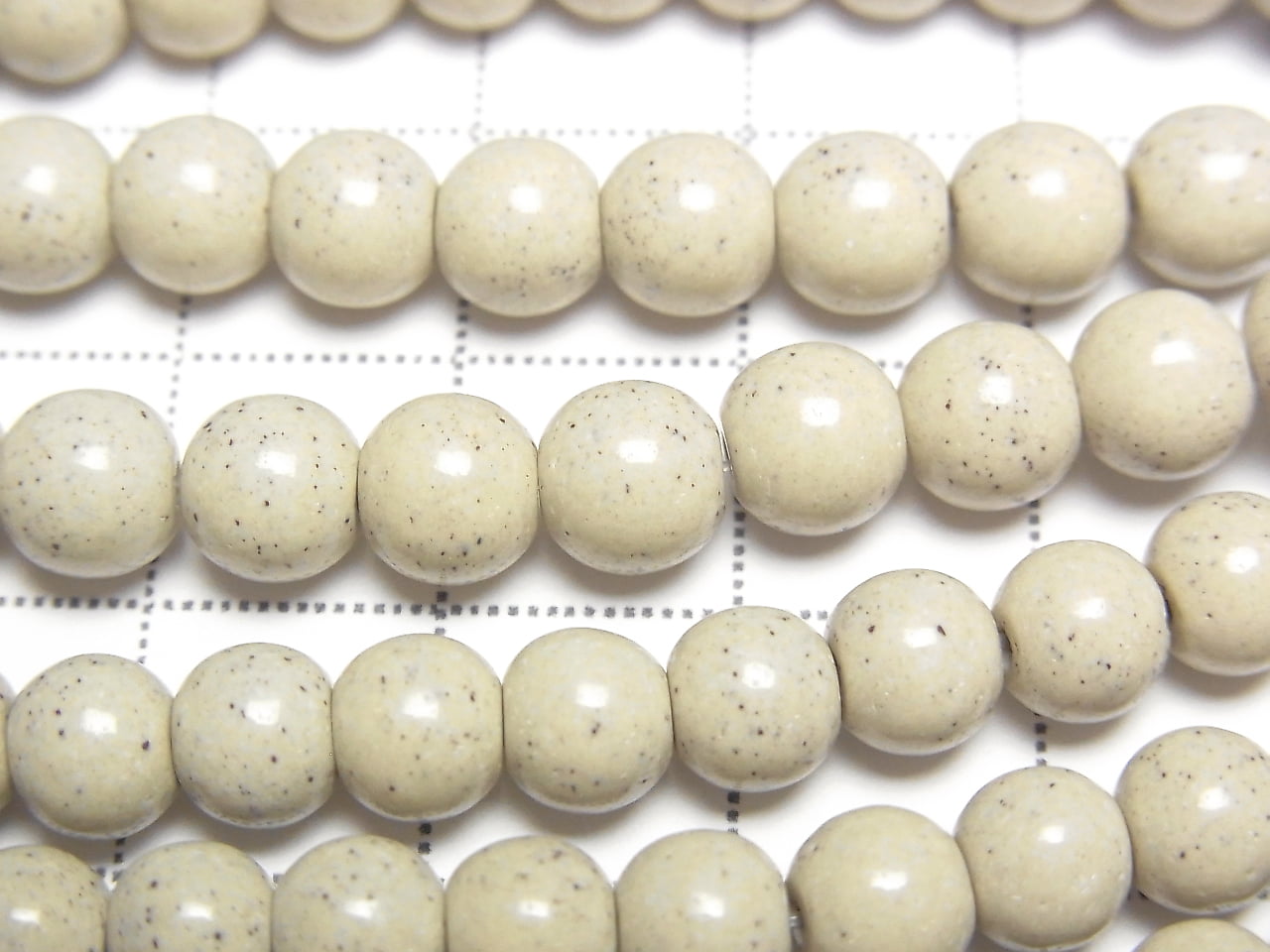 Taiwan Hokutolit Runde 6mm halbe oder 1 Strang Perlen (ca. 15 Zoll / 37 cm)