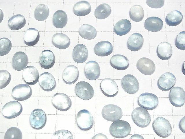 Aquamarin AA++ Oval Cabochon 11x9mm 3Stück