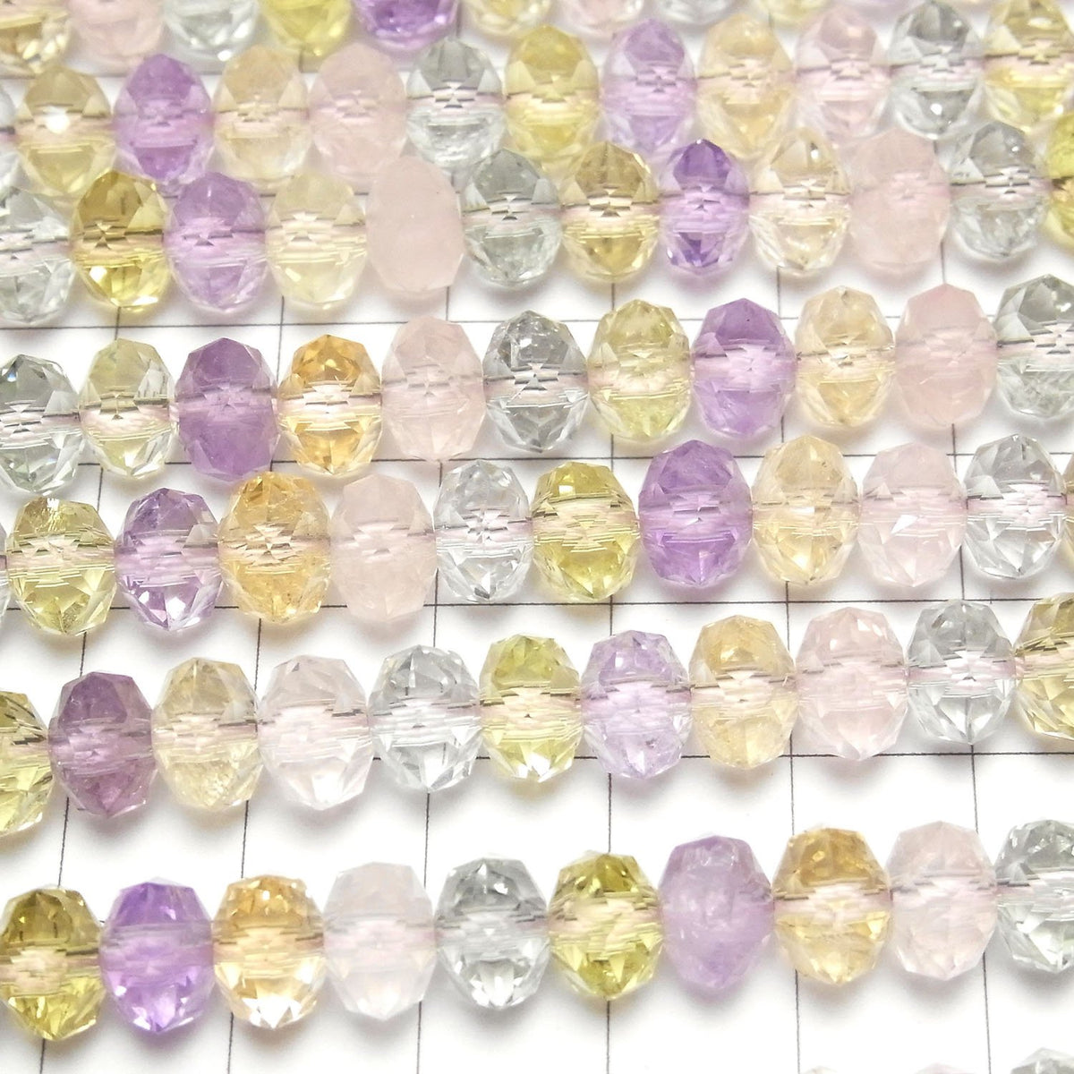 High Quality! Mixed Stone AAA- Star Faceted Button Rondelle 9x9x6mm 1/4 or 1strand beads (aprx.15inch/38cm)