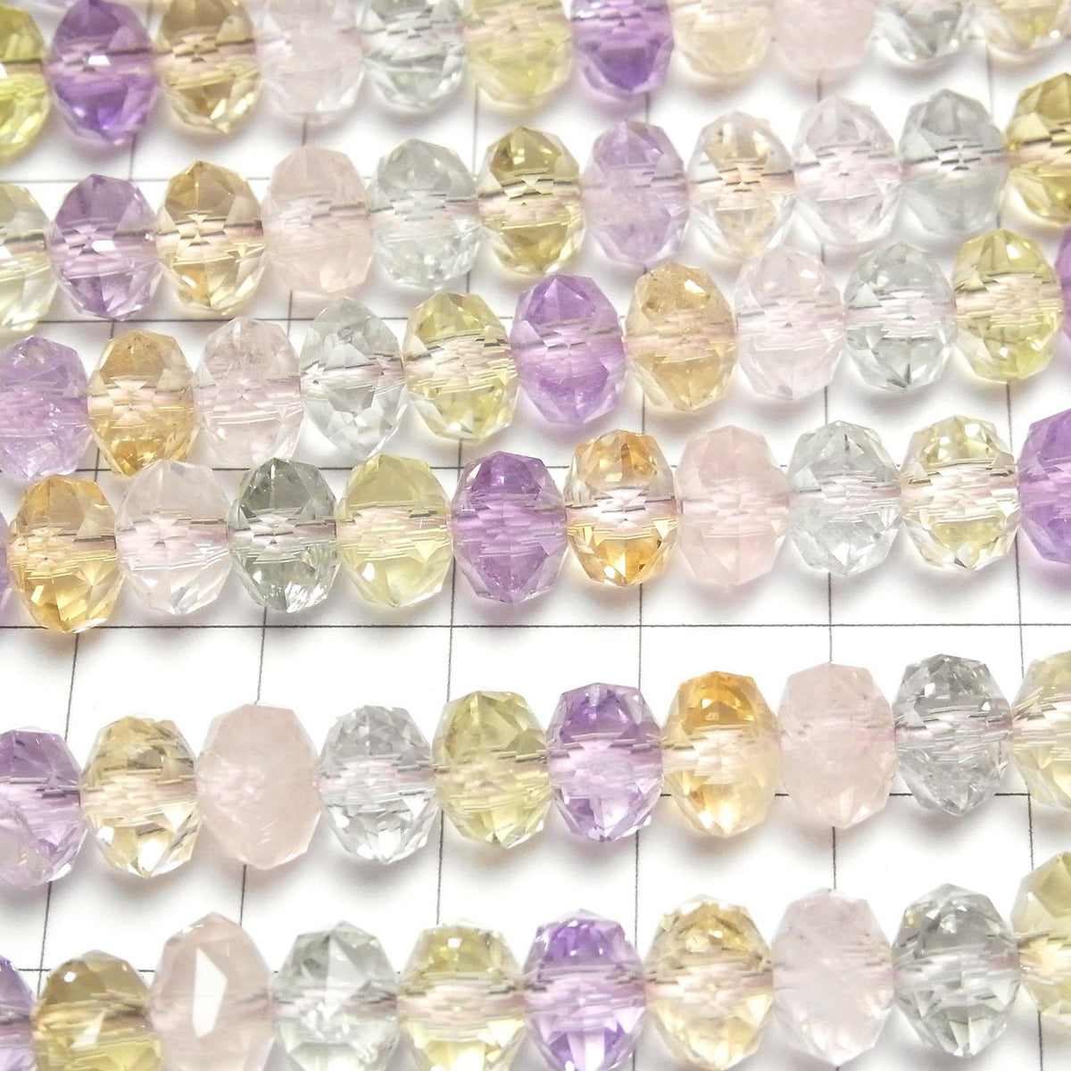 High Quality! Mixed Stone AAA- Star Faceted Button Rondelle 9x9x6mm 1/4 or 1strand beads (aprx.15inch/38cm)