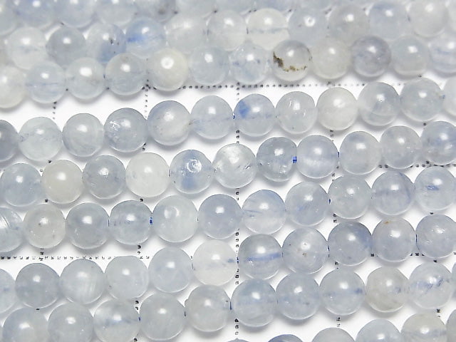 藍晶石 AA 圓珠 5mm 1串珠子 (約15英吋/36公分)