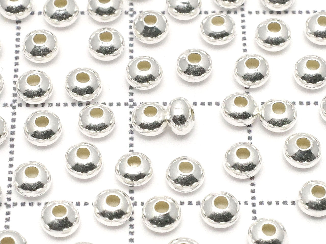 Silver925 Rondelle 3.3mm 20pcs