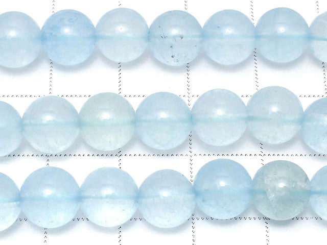 Light Blue Color Jade (Clear Type) Round 8mm 1strand beads (aprx.14inch / 35cm)